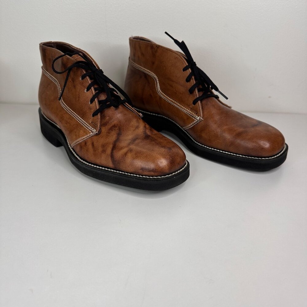 Vintage Foot-so-Port Brown‎ Leather Ankle Boots Mens Size 8C By Supreme